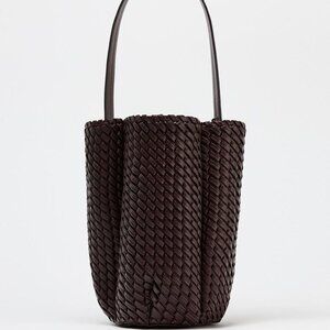 ZARA Woven Bucket Bag